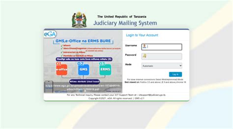 judiciary mailing system